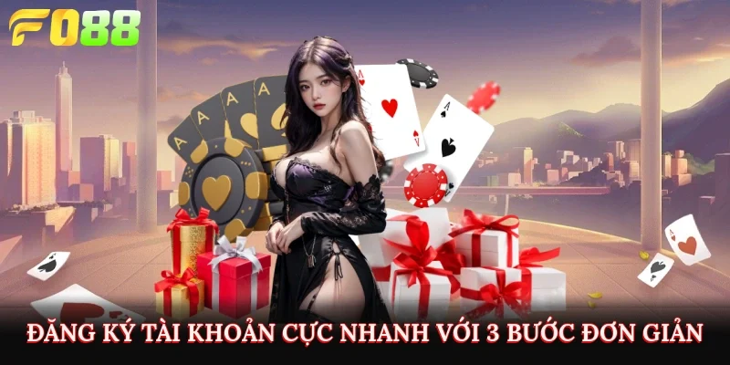 Đăng ký tài khoản cực nhanh với 3 bước đơn giản